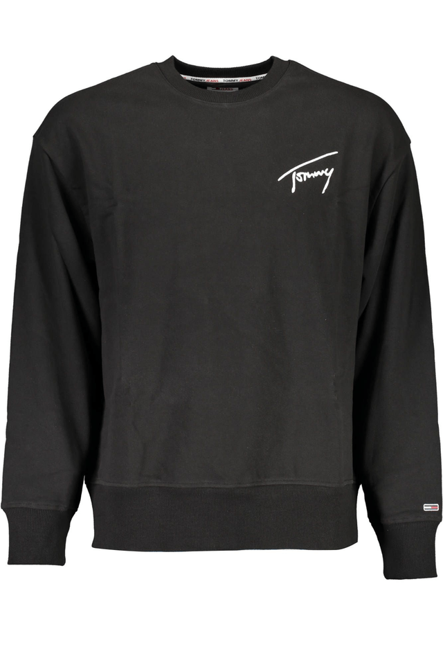 2563TOMMY HILFIGER FELPA SENZA ZIP UOMO NERO