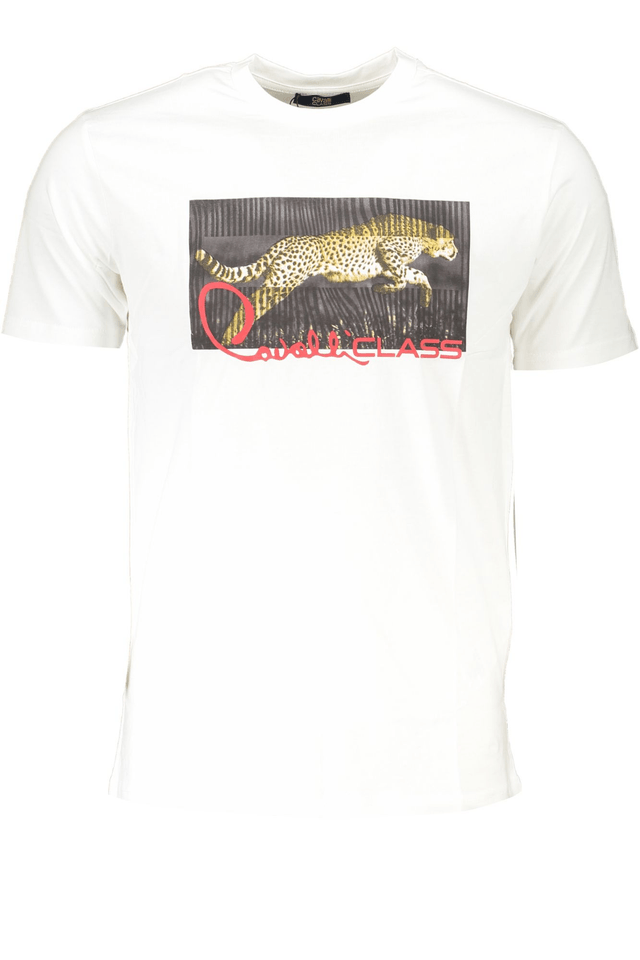 6786CAVALLI CLASS T-SHIRT MANICHE CORTE UOMO BIANCO