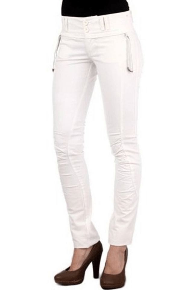 908PHARD PANTALONE DONNA BIANCO