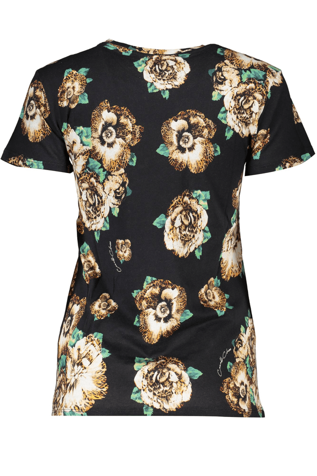 6766CAVALLI CLASS T-SHIRT MANICHE CORTE DONNA NERO