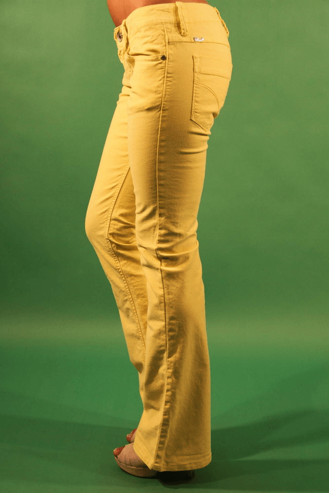 2GAUD� PANTALONE DONNA GIALLO