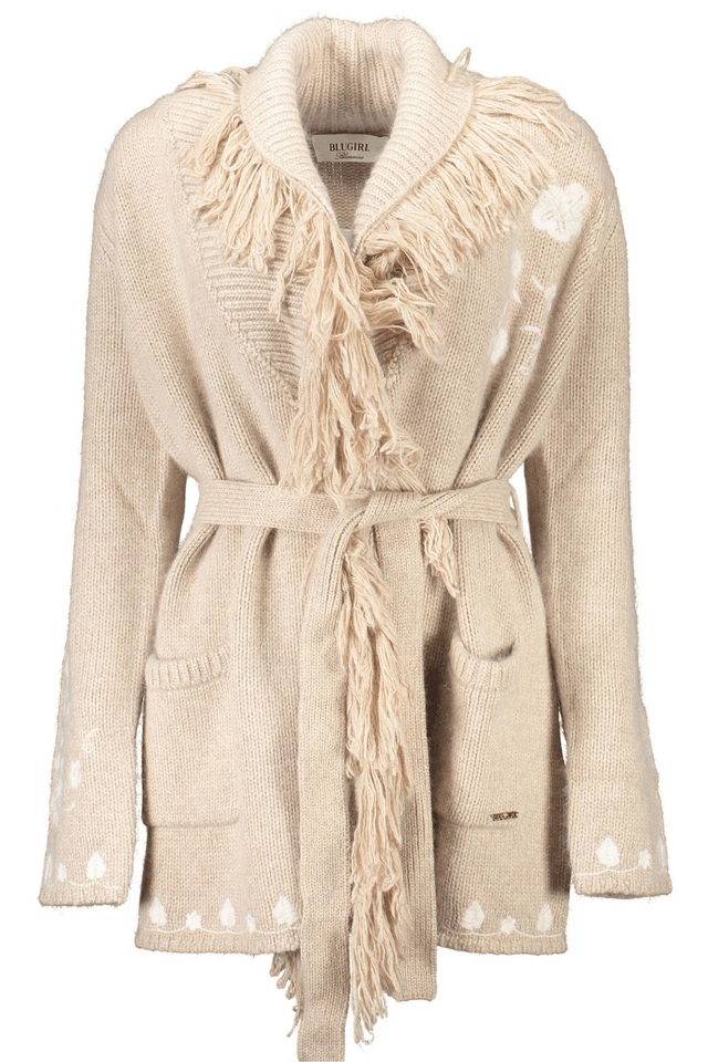 1086BLUGIRL CARDIGAN DONNA BEIGE
