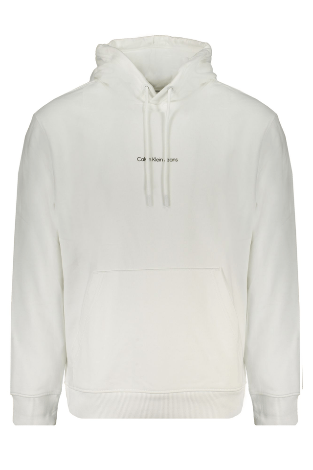 9807CALVIN KLEIN FELPA SENZA ZIP UOMO BIANCO