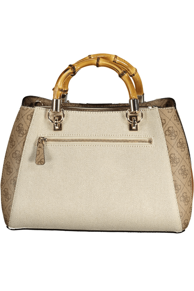 9674GUESS JEANS BORSA DONNA BEIGE