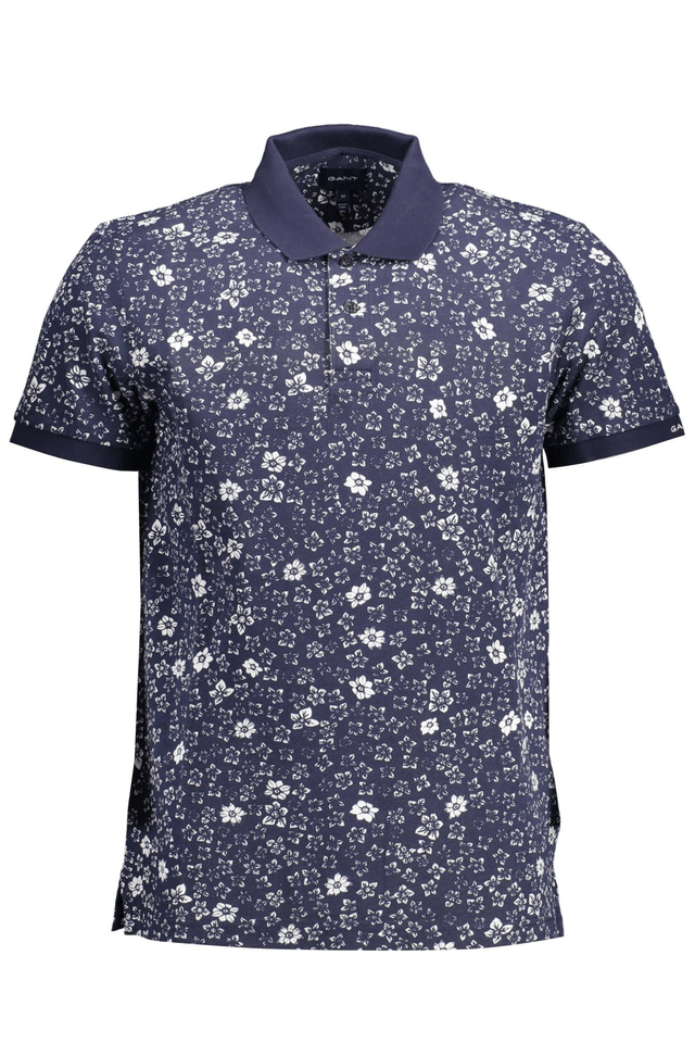 1737GANT POLO MANICHE CORTE UOMO BLU