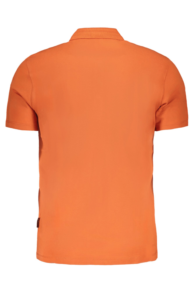8440NAPAPIJRI POLO MANICHE CORTE UOMO ARANCIO