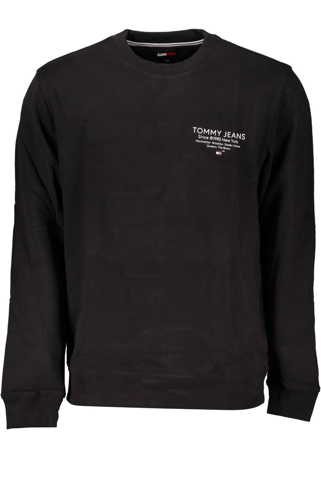 7220TOMMY HILFIGER FELPA SENZA ZIP UOMO NERO