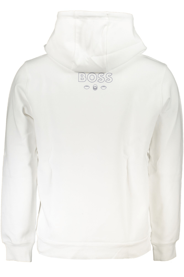 7612HUGO BOSS FELPA SENZA ZIP UOMO BIANCO