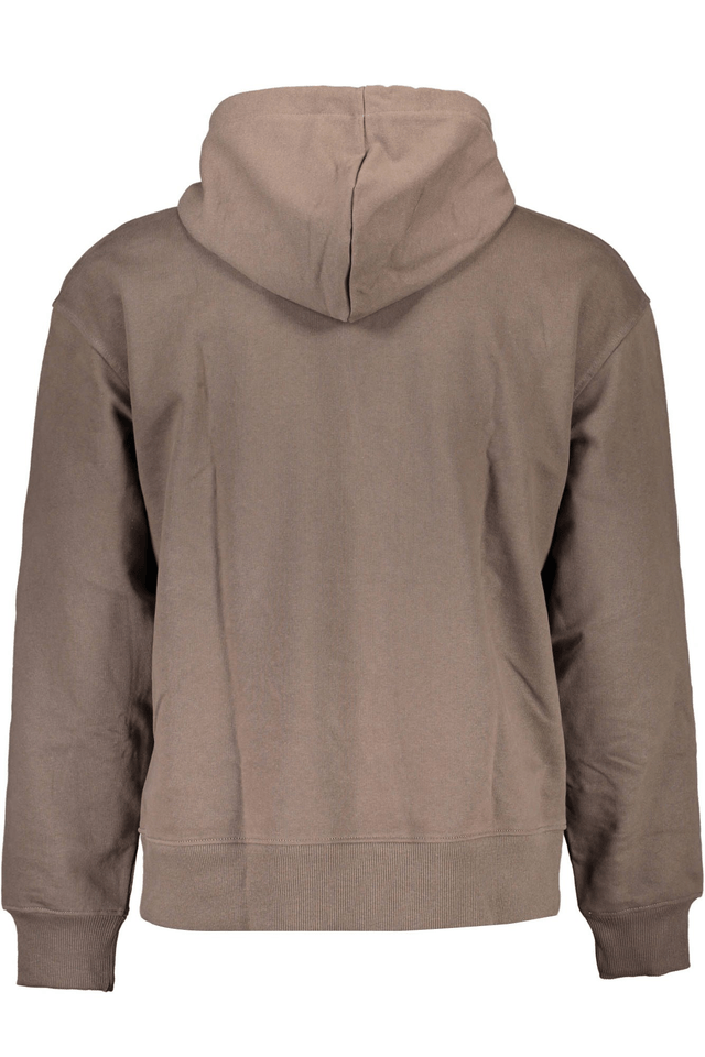 2364CALVIN KLEIN FELPA SENZA ZIP UOMO MARRONE