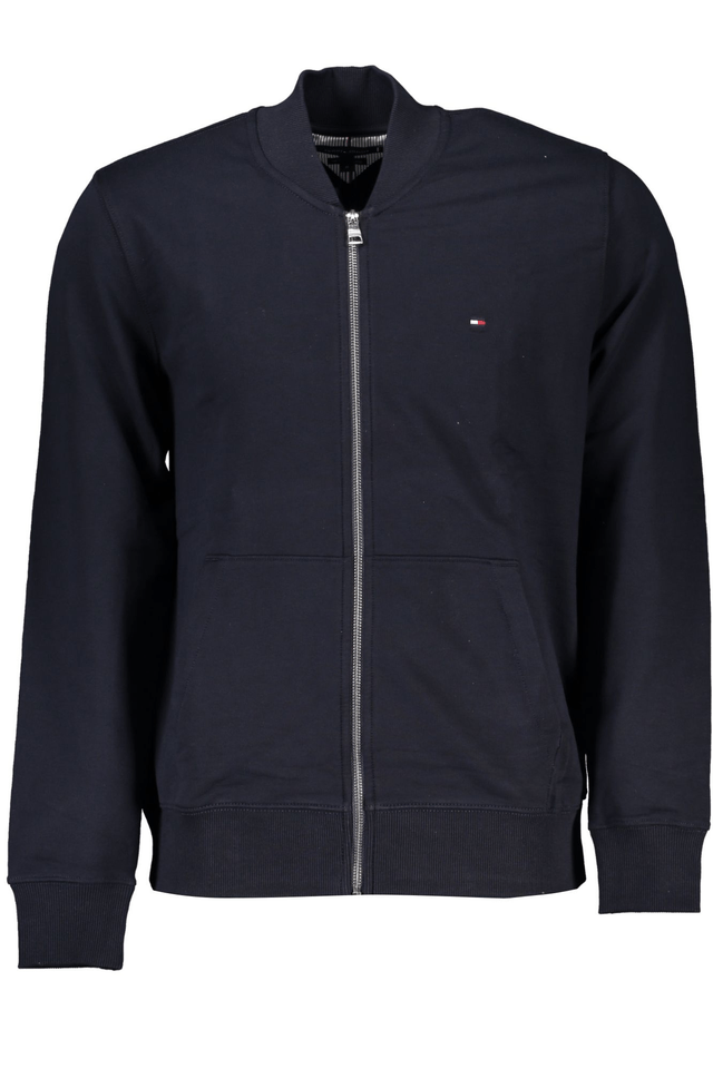 6963TOMMY HILFIGER FELPA CON ZIP UOMO BLU