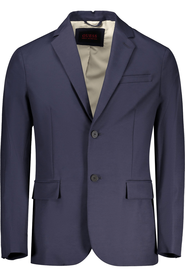 10483GUESS JEANS GIACCA CLASSICA UOMO BLU