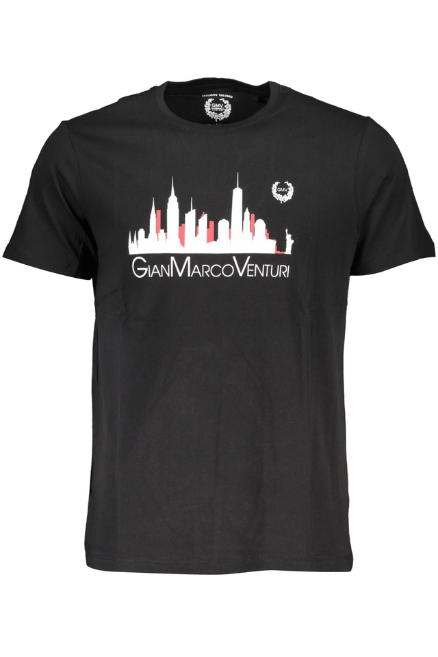 4048GIAN MARCO VENTURI T-SHIRT MANICHE CORTE UOMO NERO