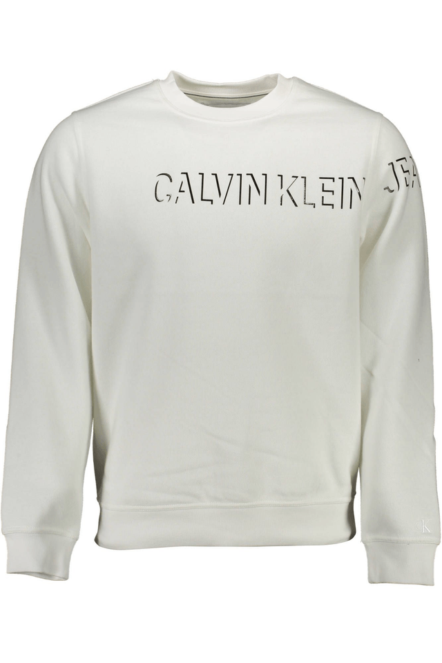 1262CALVIN KLEIN FELPA SENZA ZIP UOMO BIANCO