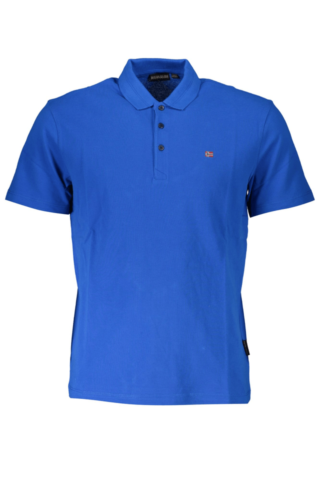 7602NAPAPIJRI POLO MANICHE CORTE UOMO BLU