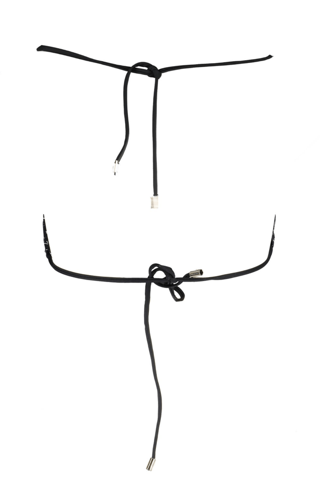 1357KARL LAGERFELD COSTUME PARTE SOPRA DONNA NERO
