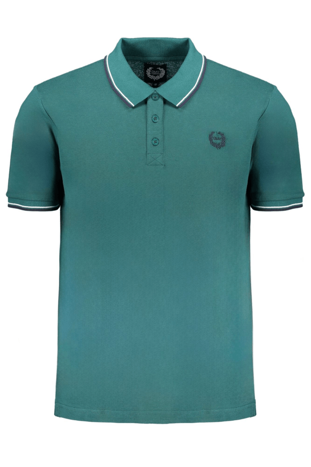 9577GIAN MARCO VENTURI POLO MANICHE CORTE UOMO VERDE