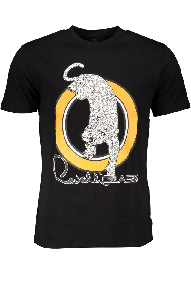 6781CAVALLI CLASS T-SHIRT MANICHE CORTE UOMO NERO