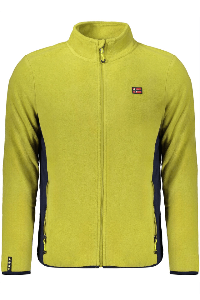 10191NORWAY 1963 FELPA CON ZIP UOMO GIALLO