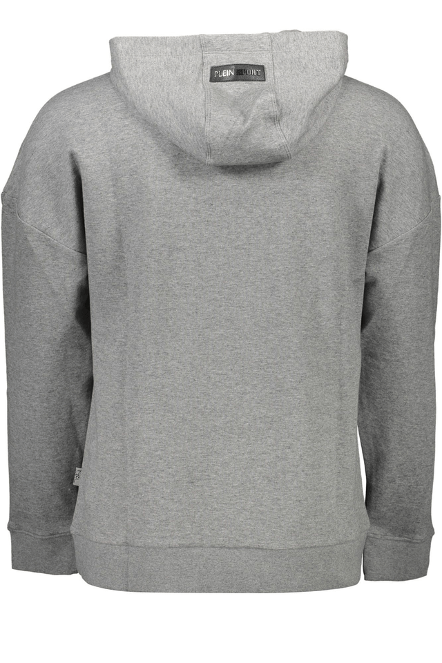 1225PLEIN SPORT FELPA SENZA ZIP UOMO GRIGIO