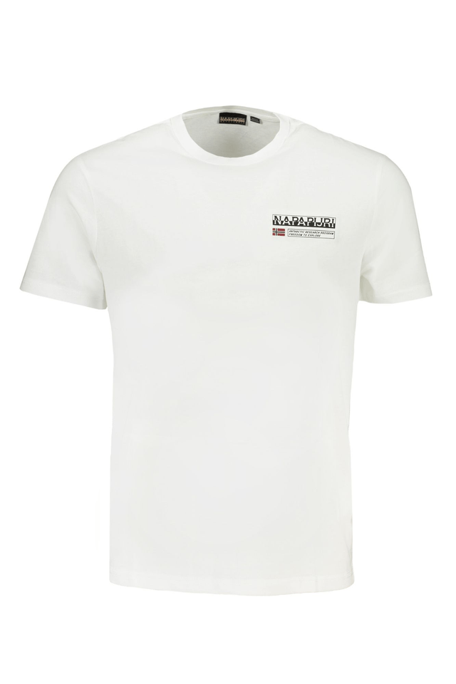 8434NAPAPIJRI T-SHIRT MANICHE CORTE UOMO BIANCO