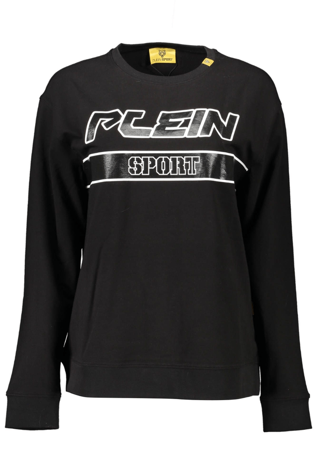 1092PLEIN SPORT FELPA SENZA ZIP DONNA NERO
