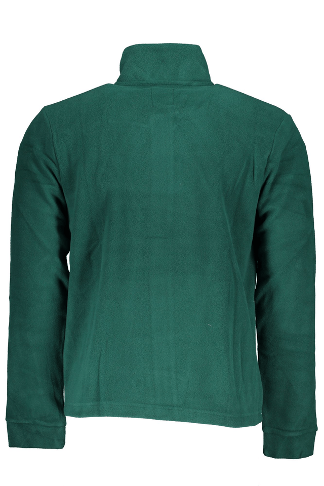 6183GIAN MARCO VENTURI FELPA CON ZIP UOMO VERDE