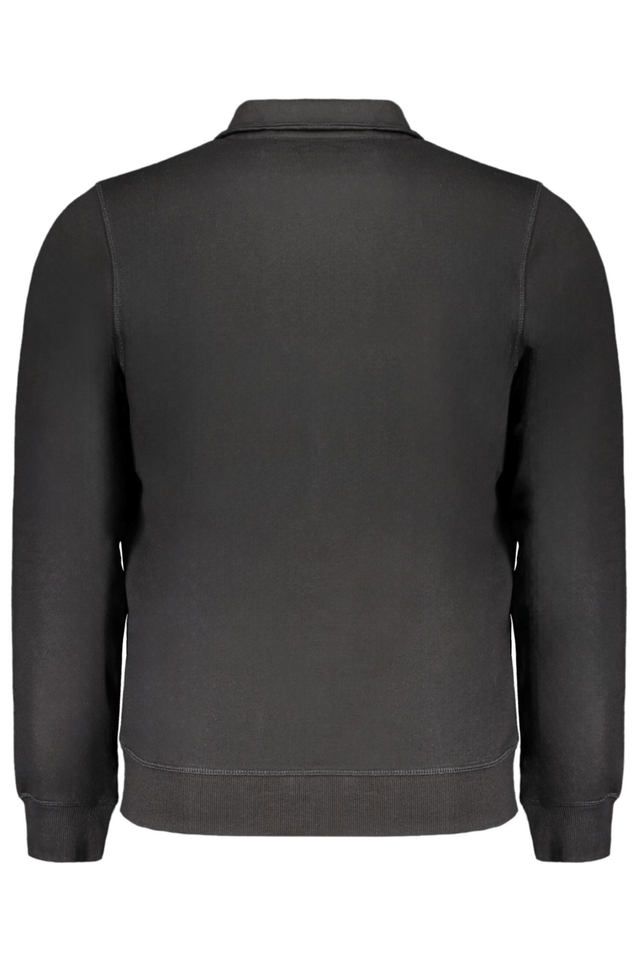 9653GIAN MARCO VENTURI FELPA CON ZIP UOMO NERO