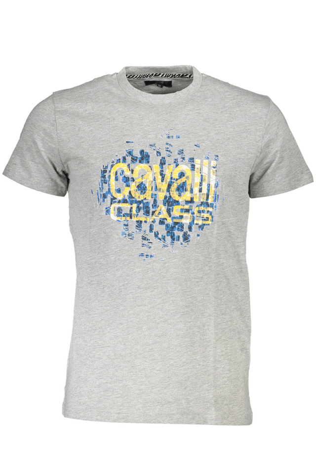 4546CAVALLI CLASS T-SHIRT MANICHE CORTE UOMO GRIGIO
