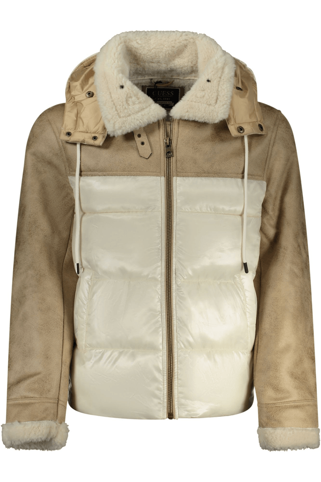 10337GUESS JEANS GIUBBOTTO UOMO BEIGE
