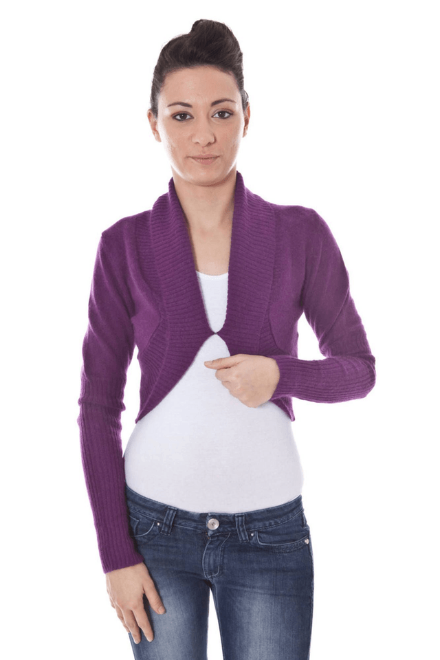 419DATCH COPRISPALLE MANICHE LUNGHE DONNA VIOLA