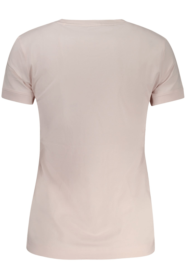 10592GUESS JEANS T-SHIRT MANICHE CORTE DONNA ROSA