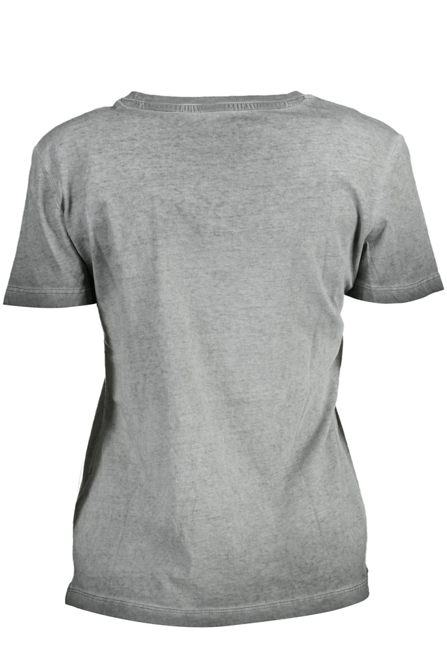 1439GUESS JEANS T-SHIRT MANICHE CORTE DONNA NERO