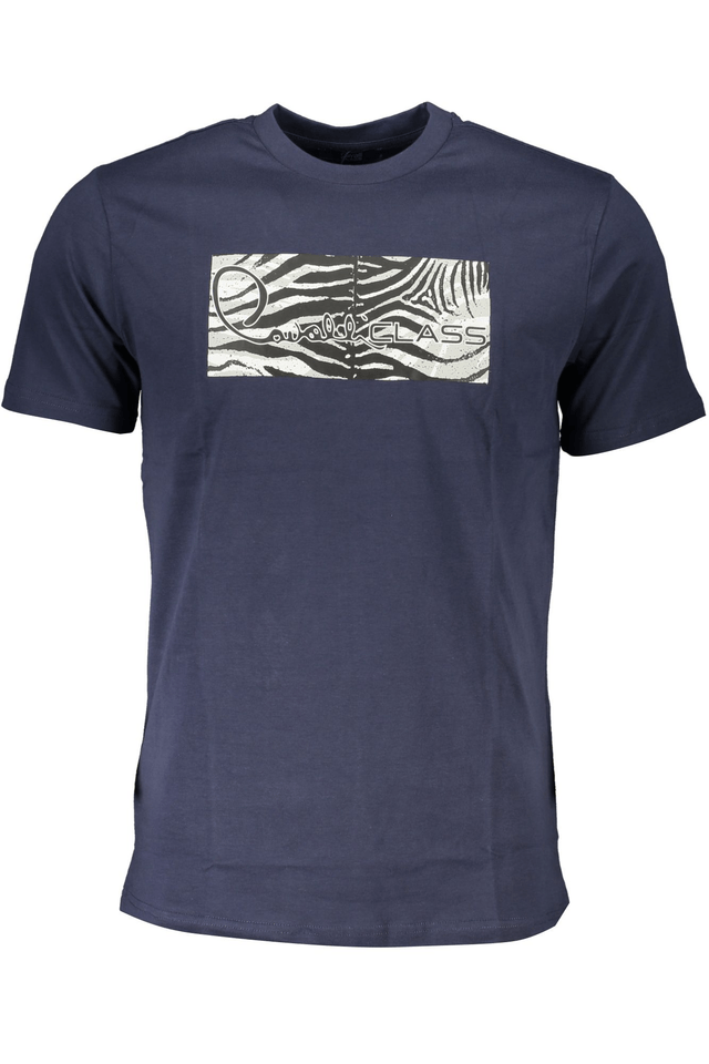 6775CAVALLI CLASS T-SHIRT MANICHE CORTE UOMO BLU