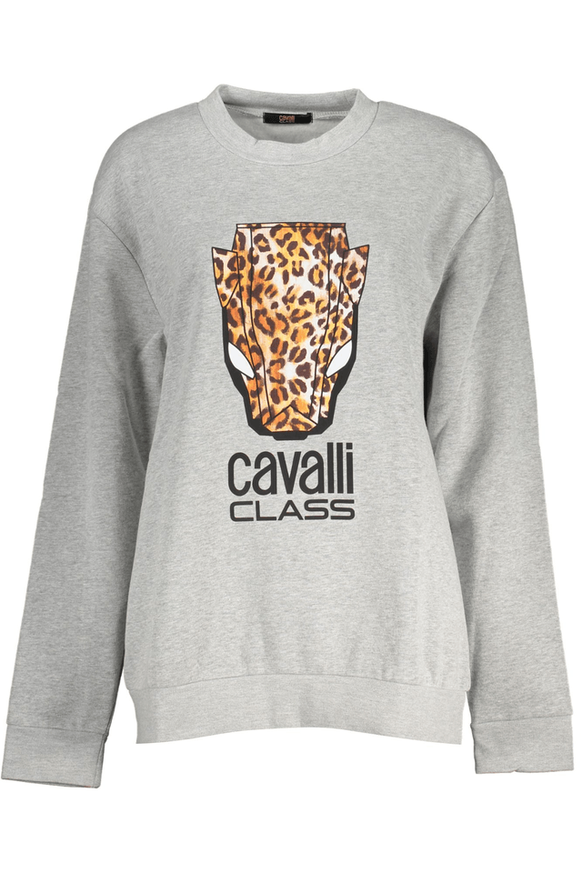 7880CAVALLI CLASS FELPA SENZA ZIP DONNA GRIGIO