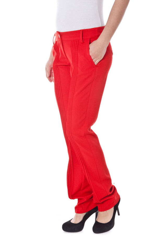 1027DENNY ROSE PANTALONE DONNA ROSSO