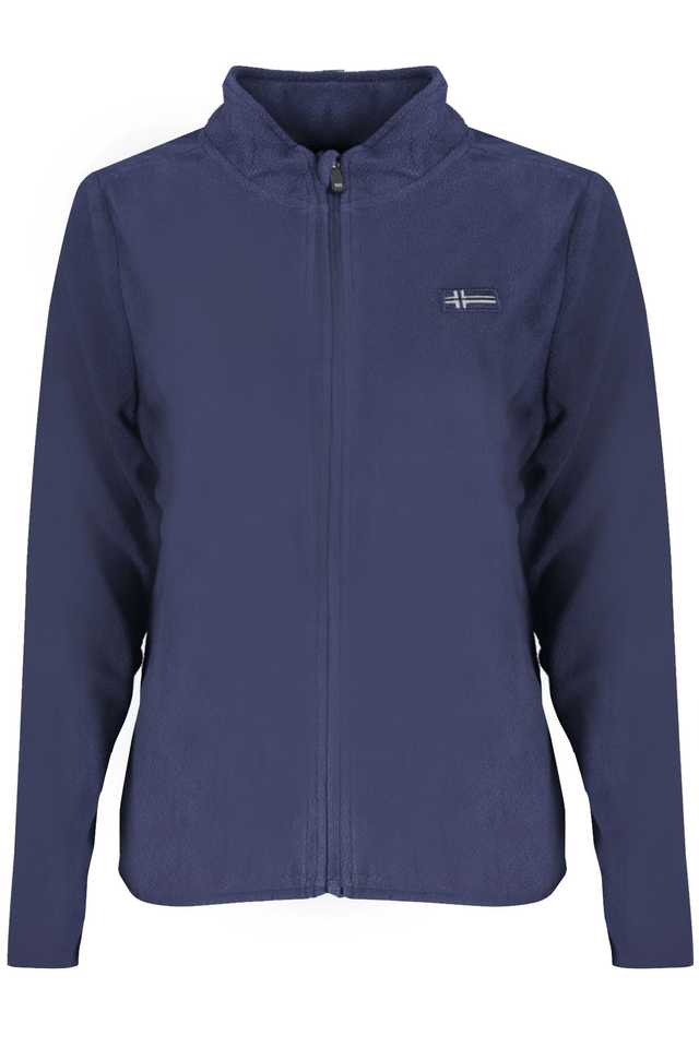 10086NORWAY 1963 FELPA CON ZIP DONNA BLU