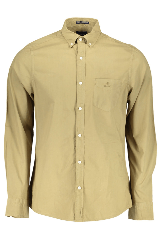 2002GANT CAMICIA MANICHE LUNGHE UOMO VERDE