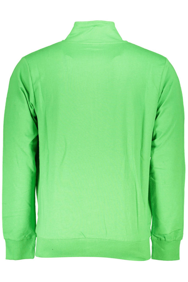 3537U.S. GRAND POLO FELPA CON ZIP UOMO VERDE