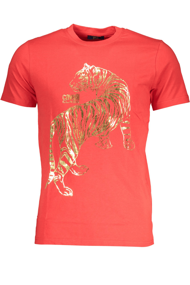 7729CAVALLI CLASS T-SHIRT MANICHE CORTE UOMO ROSSO