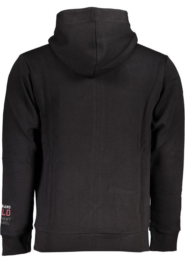 6075U.S. GRAND POLO FELPA CON ZIP UOMO NERO