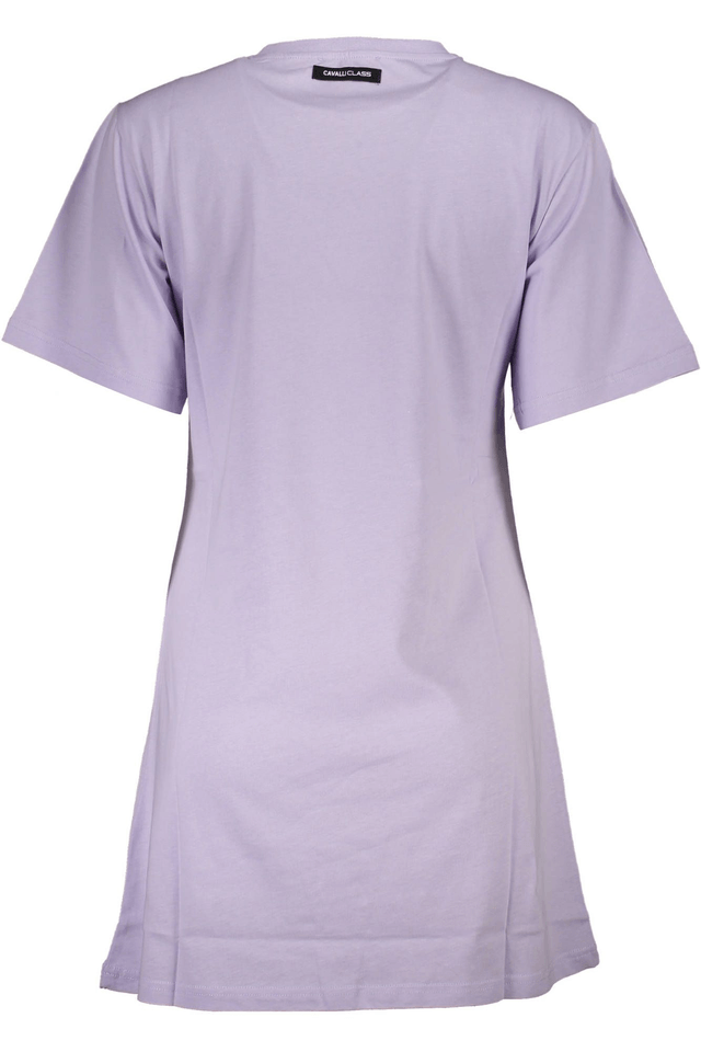 4086CAVALLI CLASS T-SHIRT MANICHE CORTE DONNA VIOLA