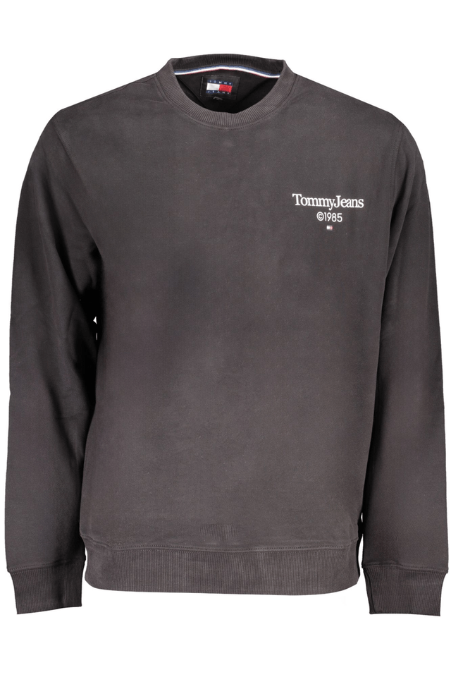 9133TOMMY HILFIGER FELPA SENZA ZIP UOMO NERO