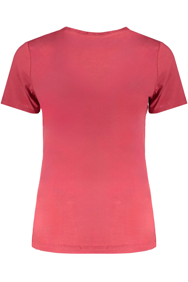 9965PEPE JEANS T-SHIRT MANICHE CORTE DONNA ROSSO