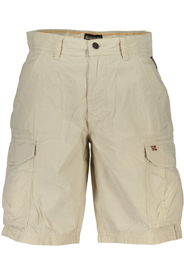 8320NAPAPIJRI PANTALONE BERMUDA UOMO BEIGE