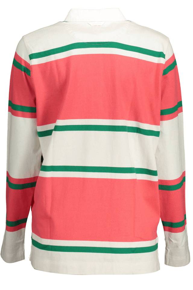 2165GANT POLO MANICHE LUNGHE DONNA ROSA