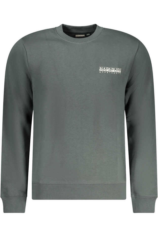 10364NAPAPIJRI FELPA SENZA ZIP UOMO VERDE