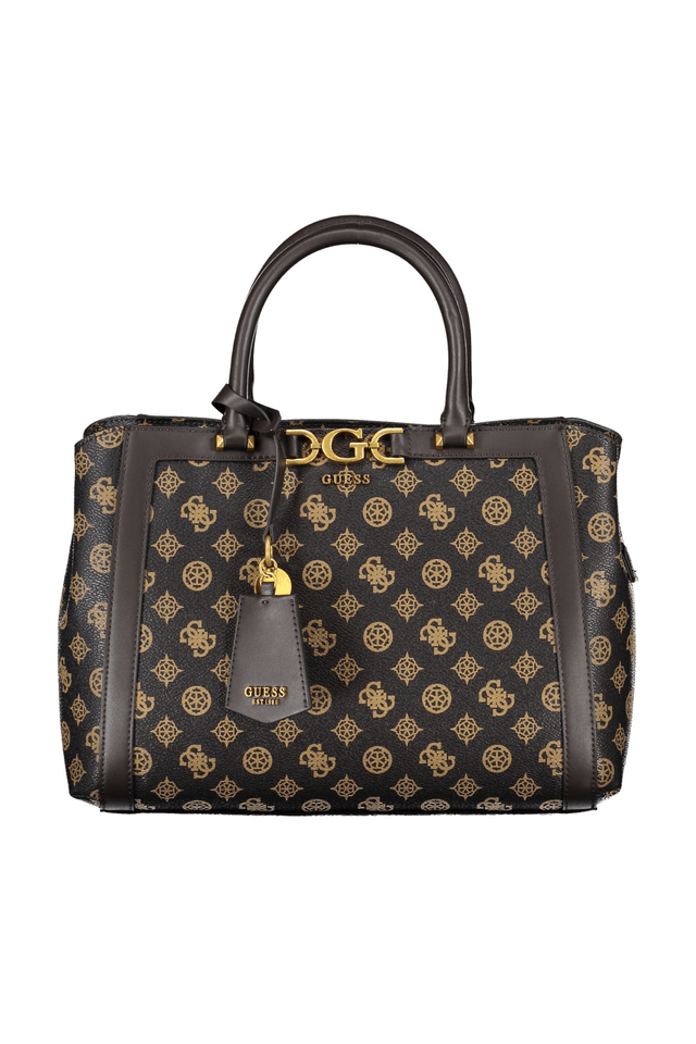 6876GUESS JEANS BORSA DONNA MARRONE