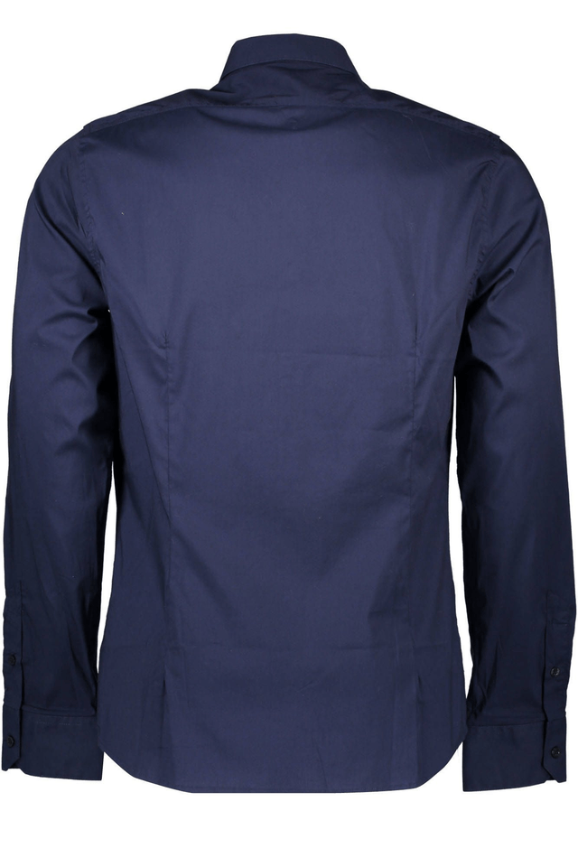 669GUESS JEANS CAMICIA MANICHE LUNGHE UOMO BLU