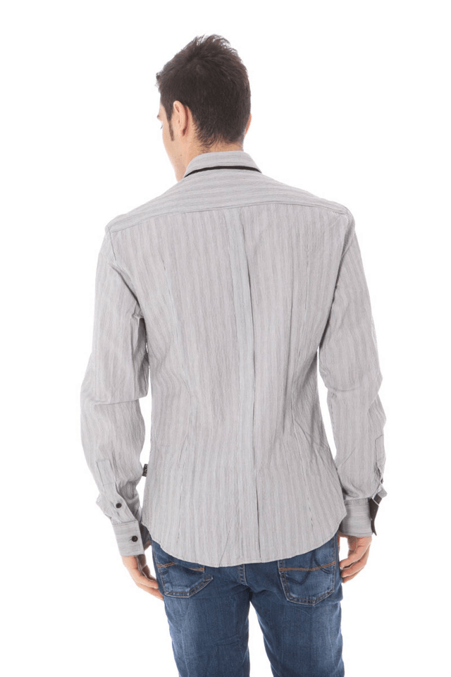 407COSTUME NATIONAL CAMICIA MANICHE LUNGHE UOMO BIANCO