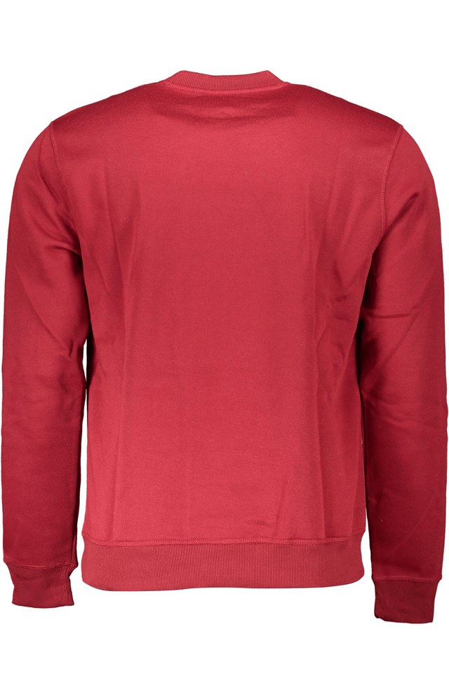 6178GIAN MARCO VENTURI FELPA SENZA ZIP UOMO ROSSO